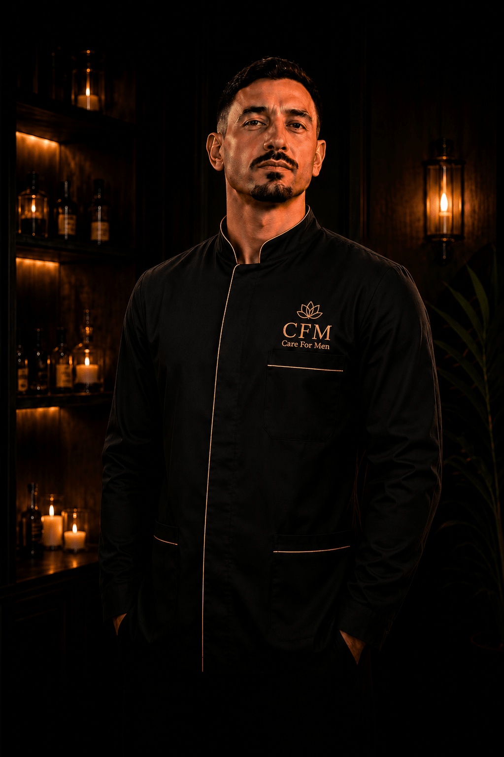 Depilador Galego em uniforme preto premium Care For Men