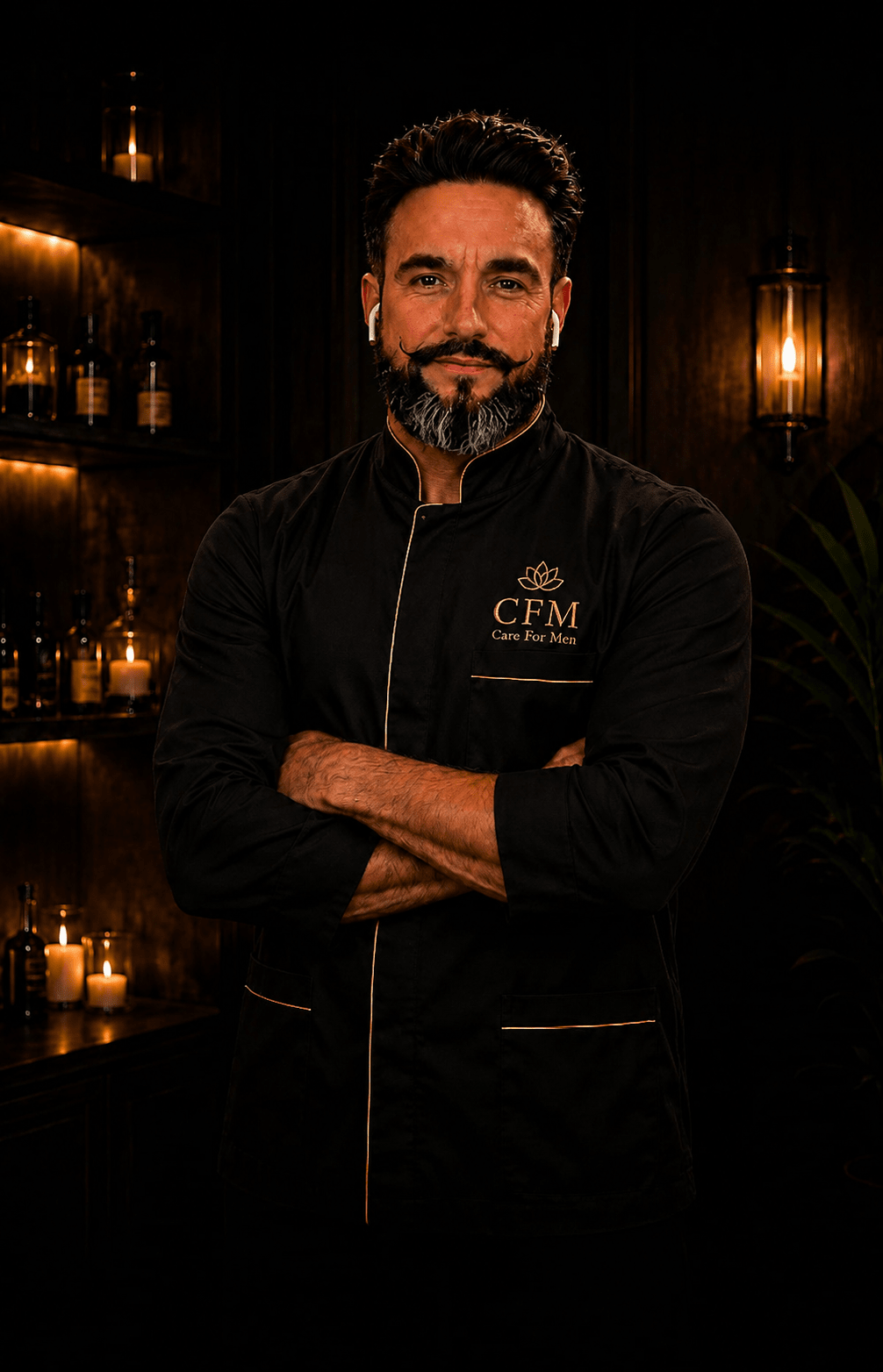 Depilador Rick em uniforme preto premium Care For Men