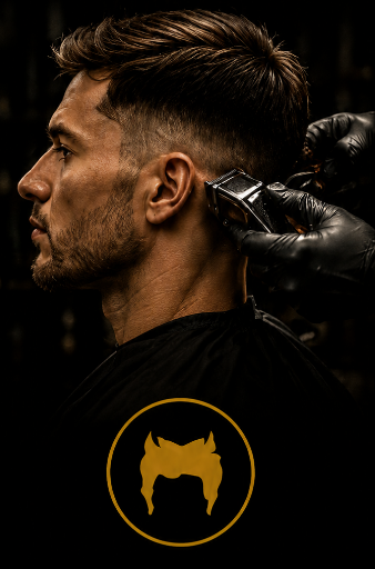 Barbearia premium com acabamento degradê